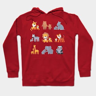 Animal With Dad Cute Hoodie